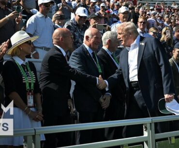 Trump & Granddaughter Kai Madison Make Star-Studded Ryder Cup Appearance | DRM News | AC1N