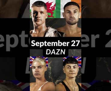 Ben Crocker vs. Sean McComb | Tysie Gallagher vs. Ellie Hellewell | September 27 | DAZN.