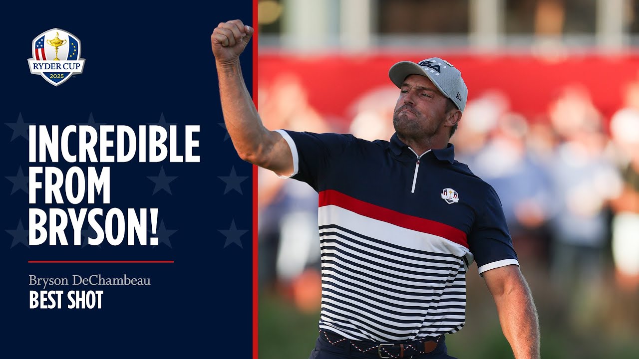 Bryson DeChambeau Birdies Par-3 17th to Keep Hopes Alive! | 2025 Ryder Cup Bryson DeChambeau Birdies Par-3 17th to Keep Hopes Alive! | 2025 Ryder Cup
