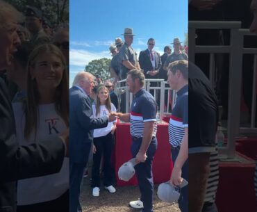 President Trump 🤝 Bryson DeChambeau ⛳️🇺🇸 #shorts
