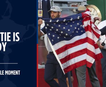 Scottie Scheffler Makes His First Tee Walk | 2025 Ryder Cup