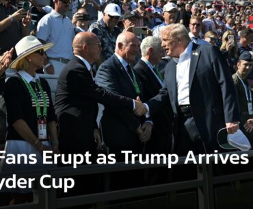Donald Trump & Granddaughter Attend Ryder Cup, Cheers Team USA | DWS News | AC1N