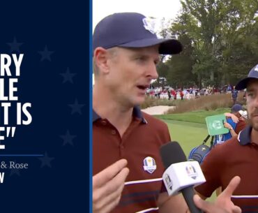 Fleetwood & Rose Interview | Saturday Four-balls | 2025 Ryder Cup