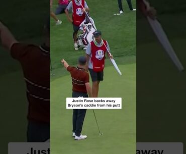 Heated exchange with Bryson, Justin Rose & Ted Scott #shorts #golf #rydercup