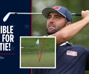 Scottie Scheffler Almost Slam Dunks It! | 2025 Ryder Cup