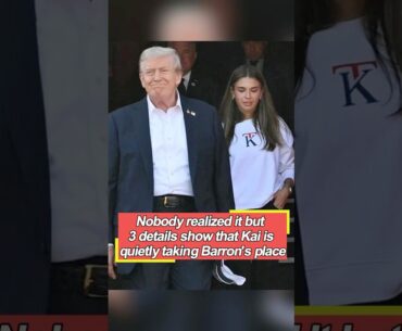 Nobody realized it, but three details show that Kai is quietly taking Barron’s place.#trump#kaitrump