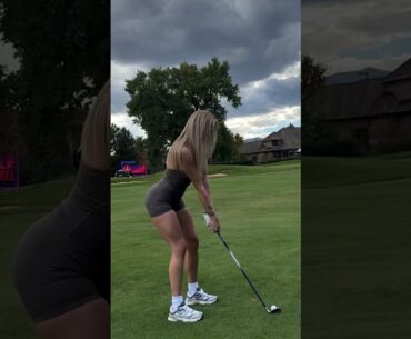 Amazing Golf Swing you need to see | Golf Girl awesome swing | Golf shorts | Morgan Rae