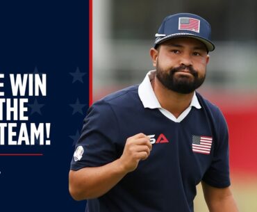 J. J. Spaun Birdies the 18th to Win Crucial Point for U.S. Team | 2025 Ryder Cup