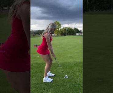 Amazing Golf Swing you need to see | Golf Girl awesome swing | Golf shorts | Morgan Rae