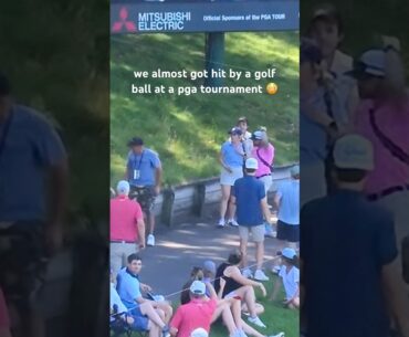 ALMOST Got Hit By a GOLF BALL at My First PGA Tournament