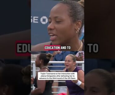 Taylor Townsend on her interaction with Jelena Ostapenko