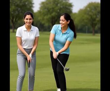 Indian Girls Enjoying at Golf Course |Stree Shakti |Sisters #shortsfeed #exercise #motivation #golf
