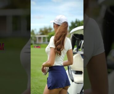 Amazing Golf Swing you need to see | Golf Girl awesome swing | Golf shorts | Praeitsara Pukawanuch