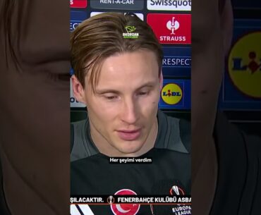 👏🏻 JONAS SVENSSON'UN TÜRKÇE RÖPORTAJI! #beşiktaş #svensson #süperlig