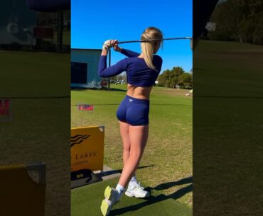Amazing Golf Swing you need to see | Golf Girl awesome swing | Golf shorts | Antonia Harley