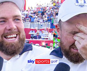 INSTANT REACTION! Shane Lowry reacts to his putt that retained the Ryder Cup!