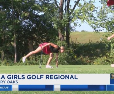 Girls golf regional at Country Oaks