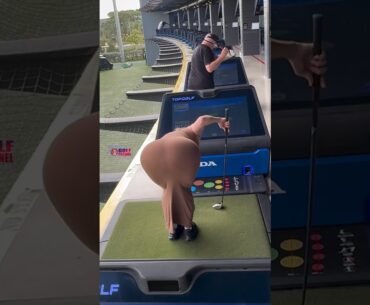 Amazing Golf Swing you need to see | Golf Girl awesome swing | Golf shorts | Nichole Blonde