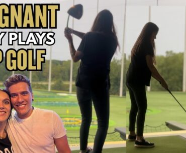 Pregnant Lady Plays Top Golf for the First Time ⛳️✨ Pregnant Lady Plays Top Golf for the First Time ⛳️✨