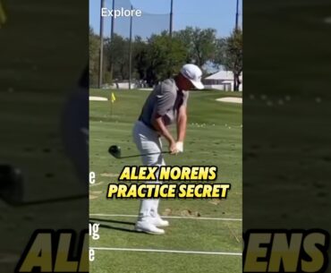 Alex Noren’s Crazy Practice Drill! FEEL vs REAL #golf #golftips #golfswing