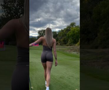 Amazing Golf Swing you need to see | Golf Girl awesome swing | Golf shorts | Morgan Rae