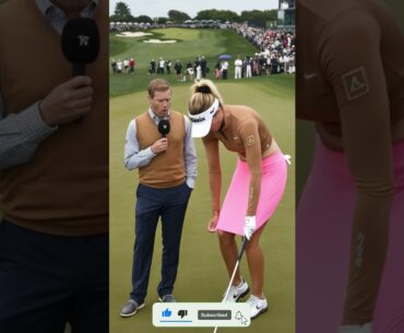 The Tallest Golfer Stunned the Internet With One Simple Move 😱#golf #short #tallwomen #sports