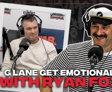 G Lane gets emotional with Ryan Fox G Lane gets emotional with Ryan Fox