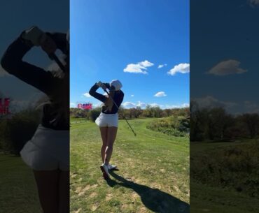 Amazing Golf Swing you need to see | Golf Girl awesome swing | Golf shorts |  Jordan Biegel