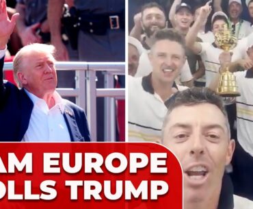 TEAM EUROPE trolls DONALD TRUMP following RYDER CUP WIN