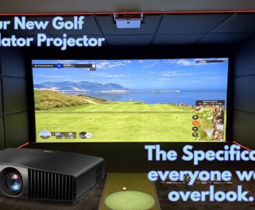 New Golf Simulator Projector in our showroom!!