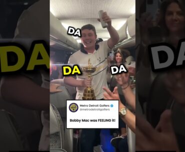 Robert MacIntyre kept the celebrations rolling after the Europe Ryder Cup bus. ￼