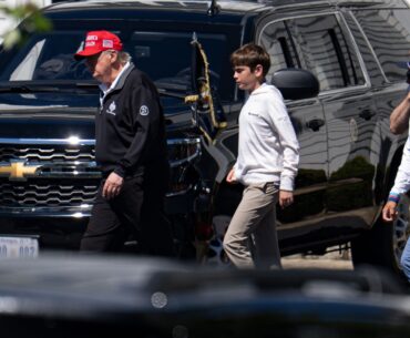 Where is Donald Trump today? On the golf course