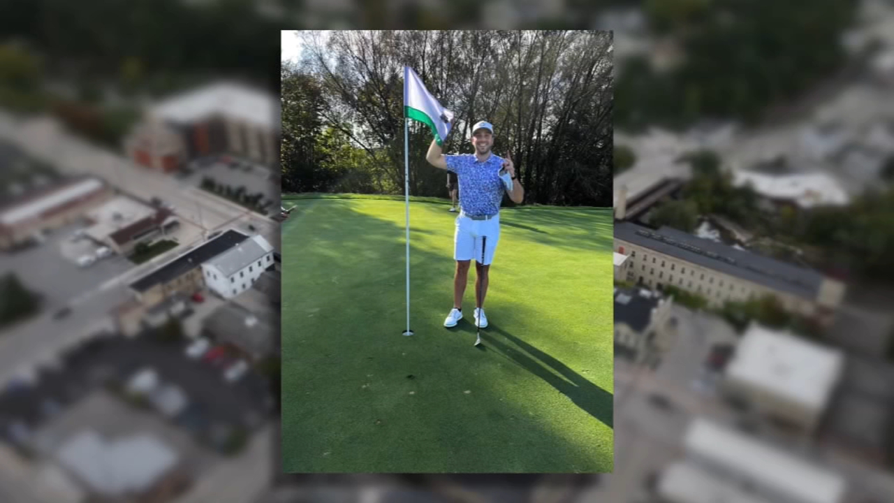 Giovanni Michael Robinson celebrating his first-ever hole-in-one on Tuesday. He was shot and killed the next day.