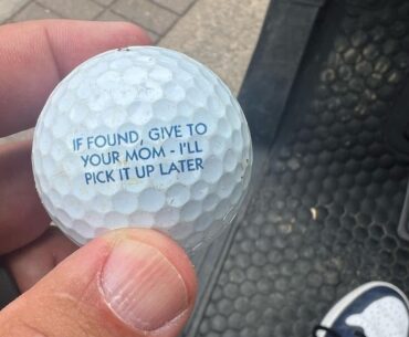 Found this golf ball.
