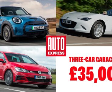 Three-car garage: Mazda MX-5, MINI Electric and Volkswagen Golf GTI all for £35k