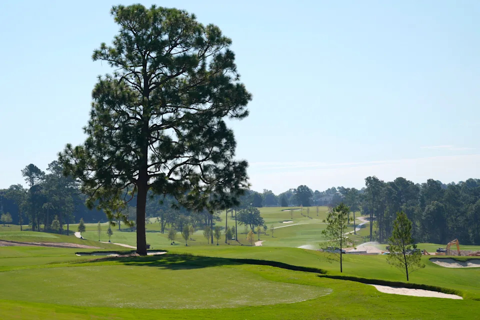 Sept 3, 2025; Augusta, Georgia, USA; The top of The Loop during the media visit to The Patch. The Loop at The Patch is a nine-hole, par-3 course designed by Tiger Woods' golf course design company, TGR. Mandatory Credit: Katie Goodale - Augusta Chronicle/USA TODAY NETWORK