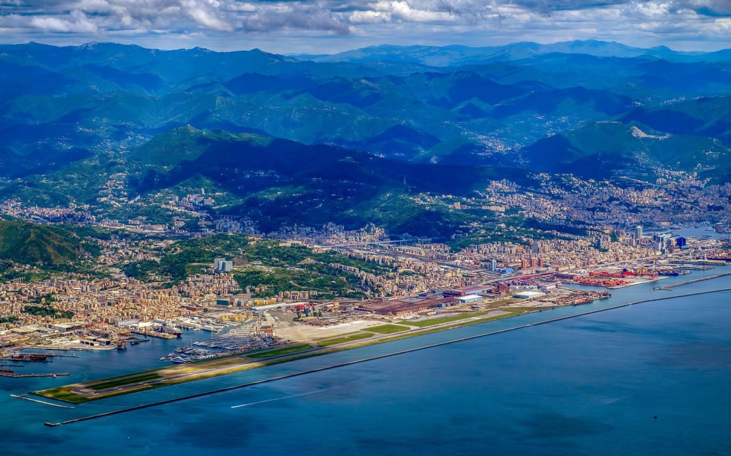 The Genoese constructed an artificial peninsula in the Mediterranean to fit an airport into their notoriously crowded, mountainous city.