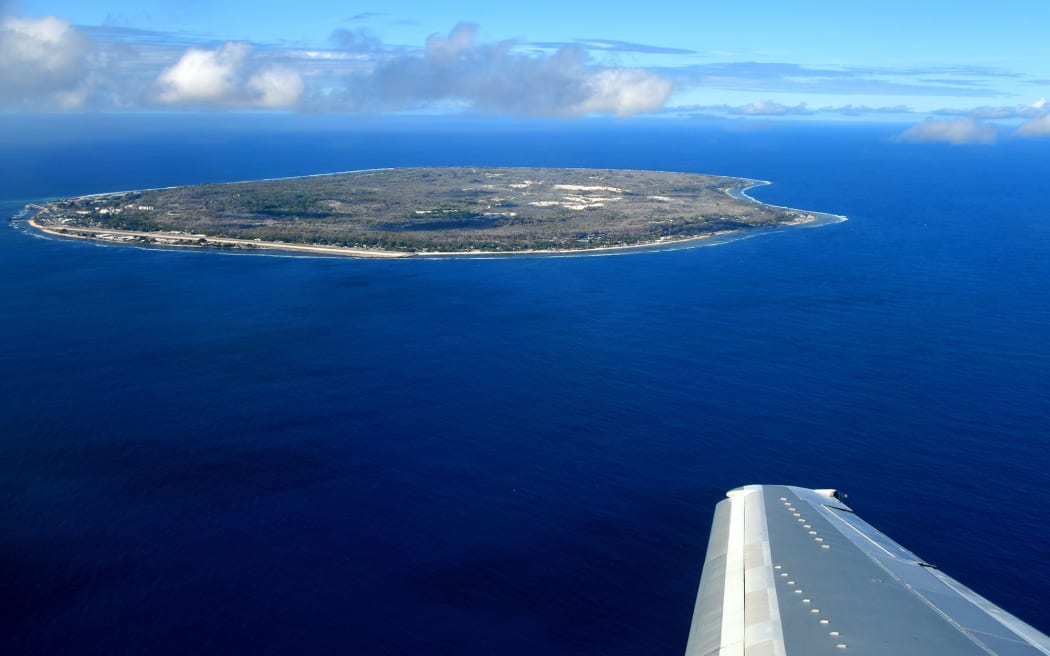 Nauru's airport runway slices through a part of the main town.
