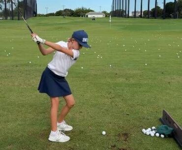 Kai Trump shows off little sister Chloe's golf skills at first ever tournament