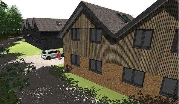 A CGI of the holiday village scheme at Stonelees Golf Centre in Ramsgate. Picture: South East Architectural Services