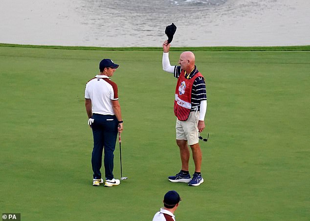 The Northern Irishman had argued with Patrick Cantlay's caddie LaCava on the 18th
