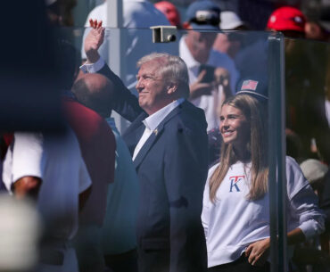 Kai Trump wears new clothing line to Ryder Cup alongside her grandfather, Donald Trump
