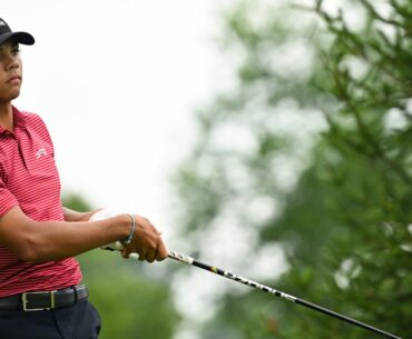 Where does Charlie Woods' hole-in-one compare to Tiger?