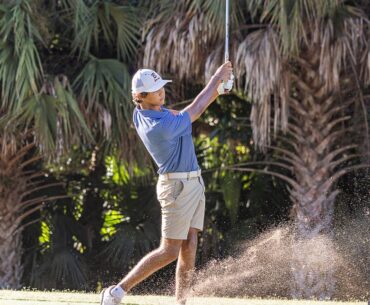 How did Charlie Woods fare in PGA Junior event at TwinEagles in Naples?