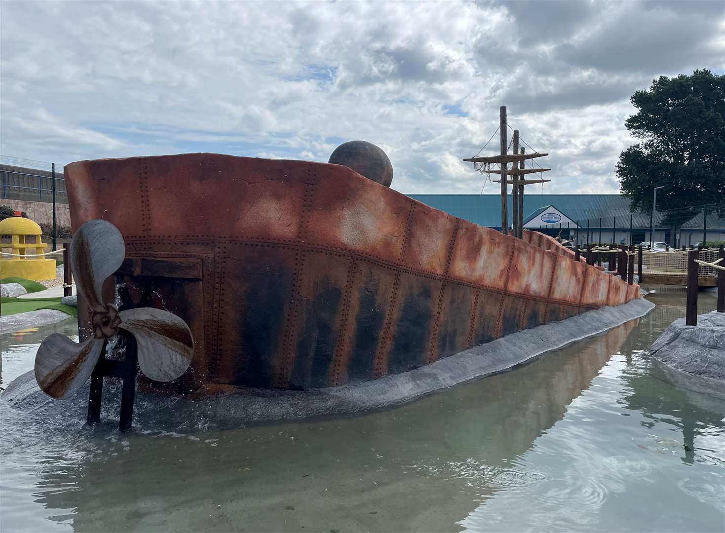 The centrepiece of the Sheerness Adventure Golf Course is the SS Richard Montgomery. Picture: Joe Crossley
