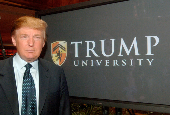 Donald Trump announces his plans for a Trump University at a press conference held at Trump Tower. New York City on May 23, 2005. Credit: Dennis Van Tine/MediaPunch/IPX