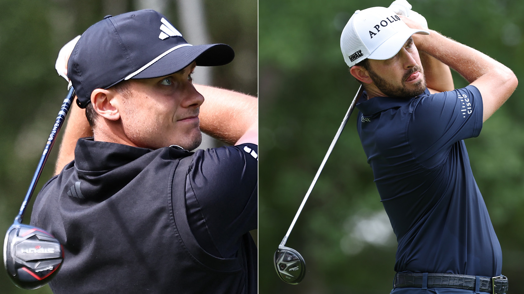 Ludvig Aberg and Patrick Cantlay hit fairway woods