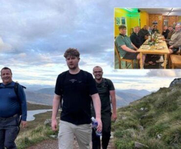 Bury St Edmunds professional golfer Alfie Halil and veterans from the 1st Battalion Royal Anglian Regiment complete Three Peaks Challenge