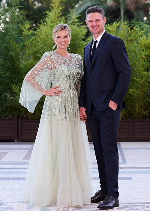 Justin Rose of Team Europe and wife Kate attend the Gala Dinner prior to the 2023 Ryder Cup at Marco Simone Golf Club. Pic: Getty Images