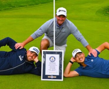 Ryan Fox becomes Guinness World Record holder, forms trio who makes most par 3s in three minutes